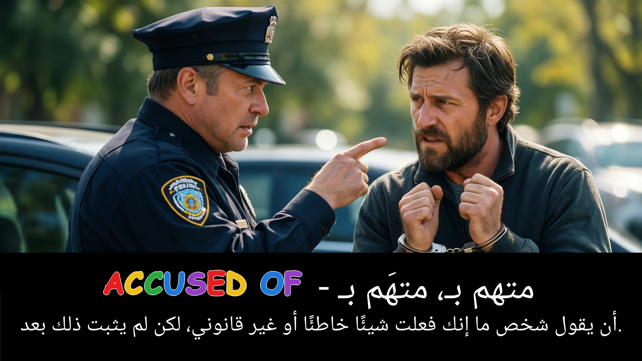 Arabic Illustration for accused of